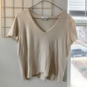 Knit Calvin Klein short-sleeve blouse